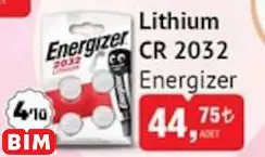 ENERGİZER LİTHİUM PİL CR 2032